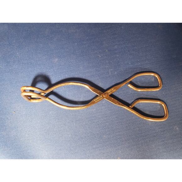 Vintage Vaughan 7-1/2" (inch) Stainless Steel Tongs - Made in Chicago, IL USA - Picture 1 of 9